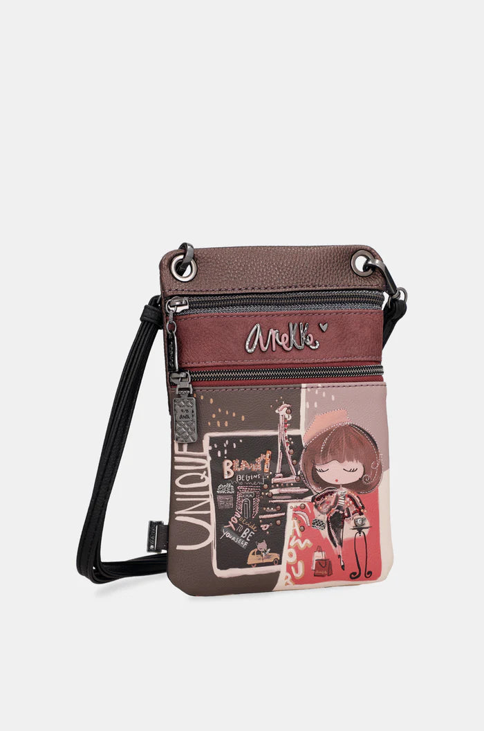 Anekke Mademoiselle kétrekeszes mini crossbody táska