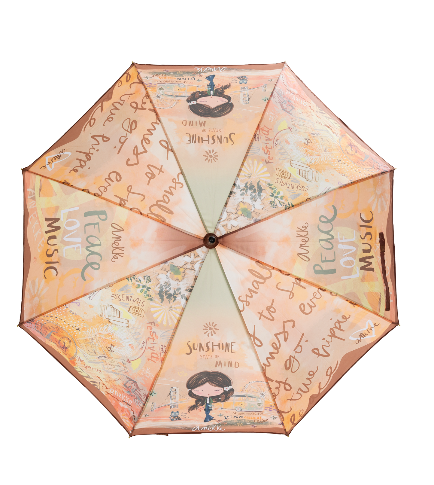 Anekke Peace & Love hosszú esernyő - Dubniczki