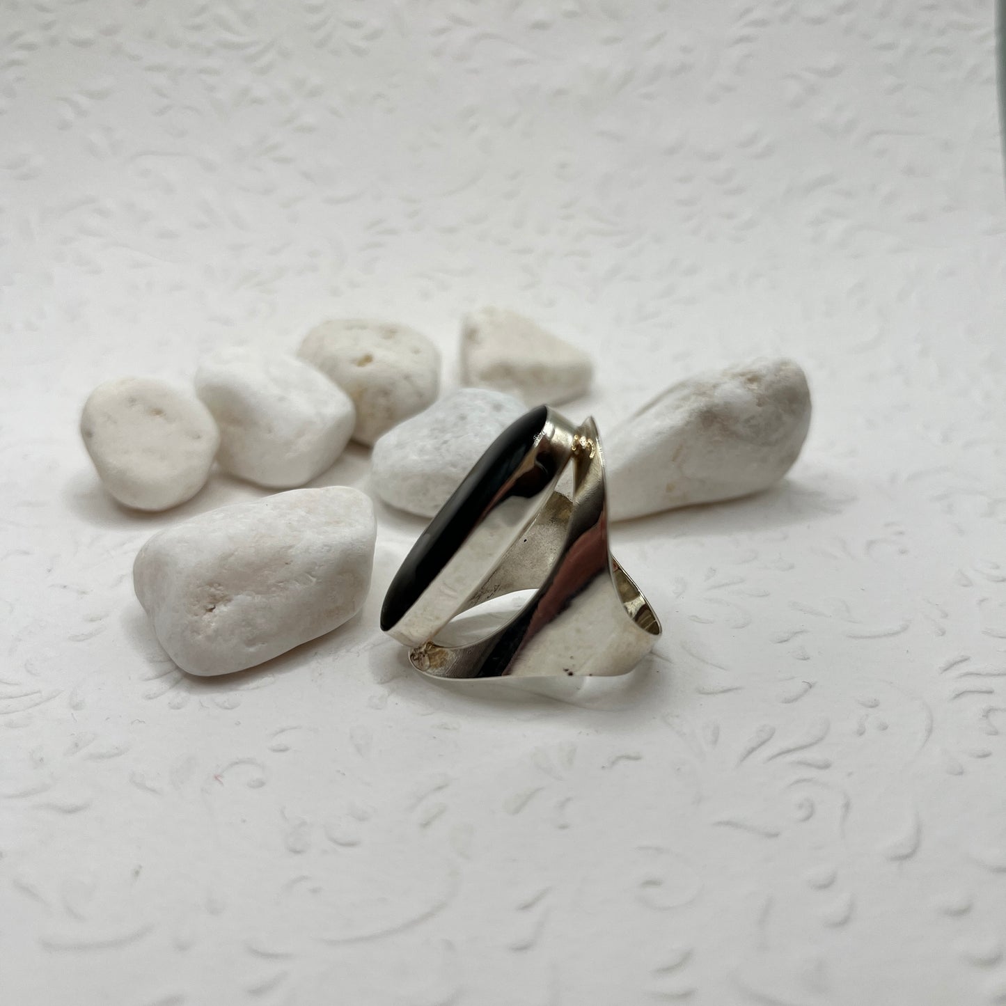 Ónix köves ezüst gyűrű