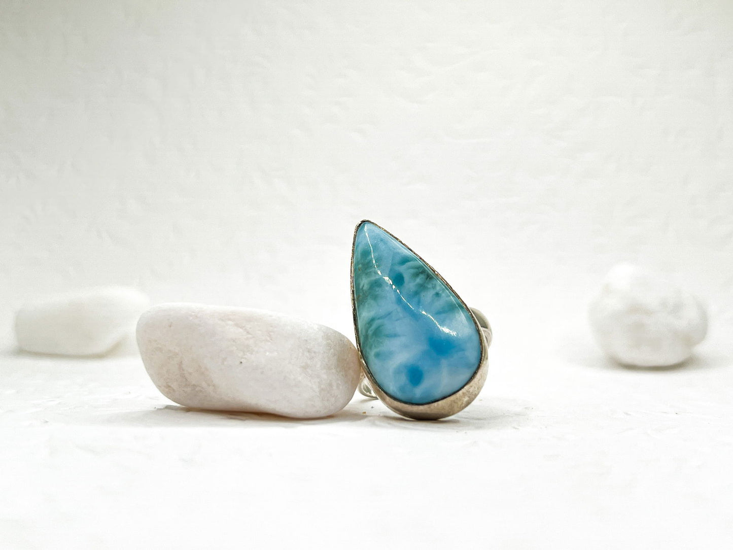 Larimar köves ezüst gyűrű - Dubniczki