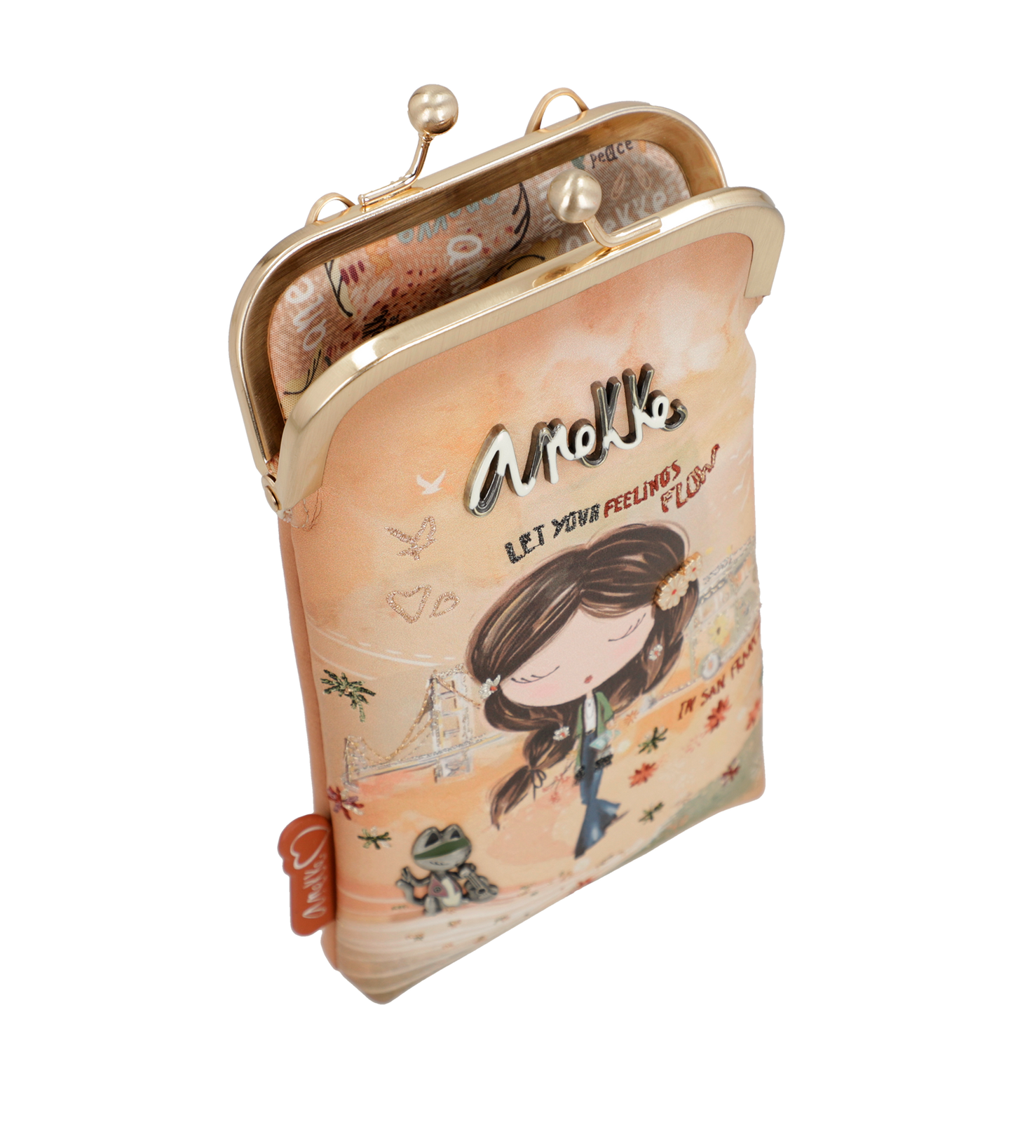 Anekke Peace & Love Camel mini 3 az 1-ben pénztárca táska