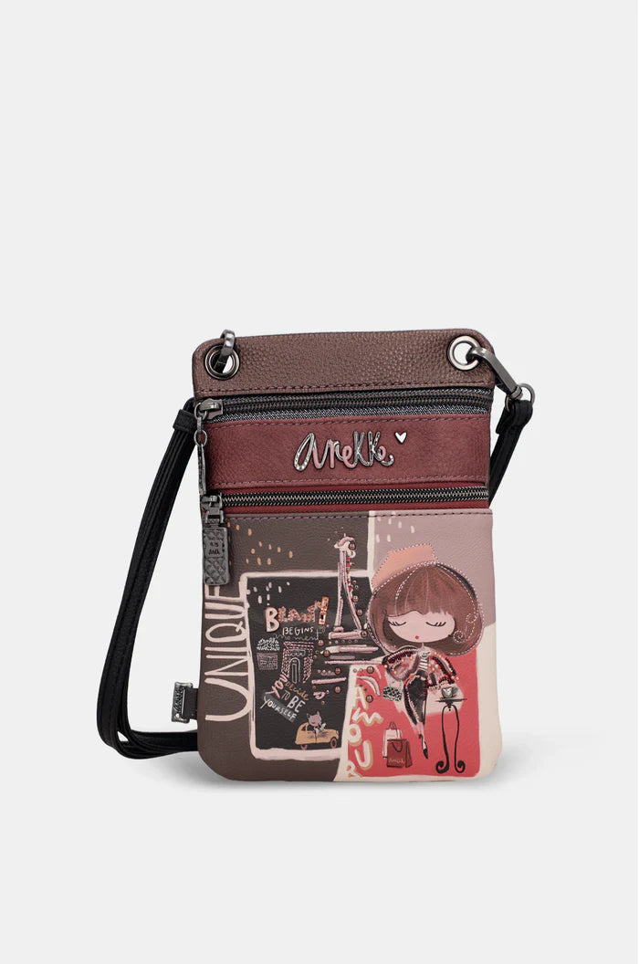 Anekke Mademoiselle kétrekeszes mini crossbody táska