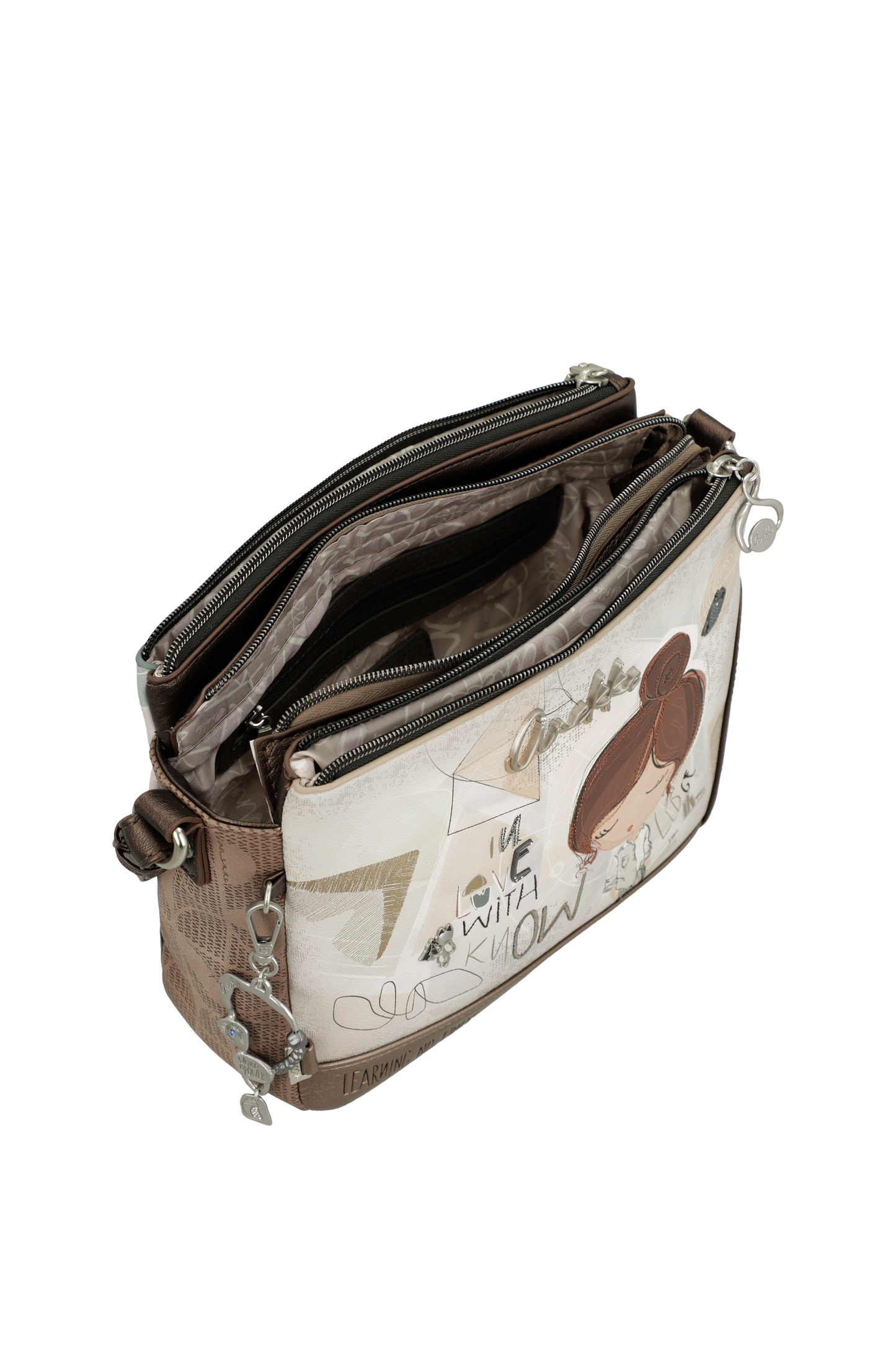 Anekke Sophia háromrekeszes crossbody táska
