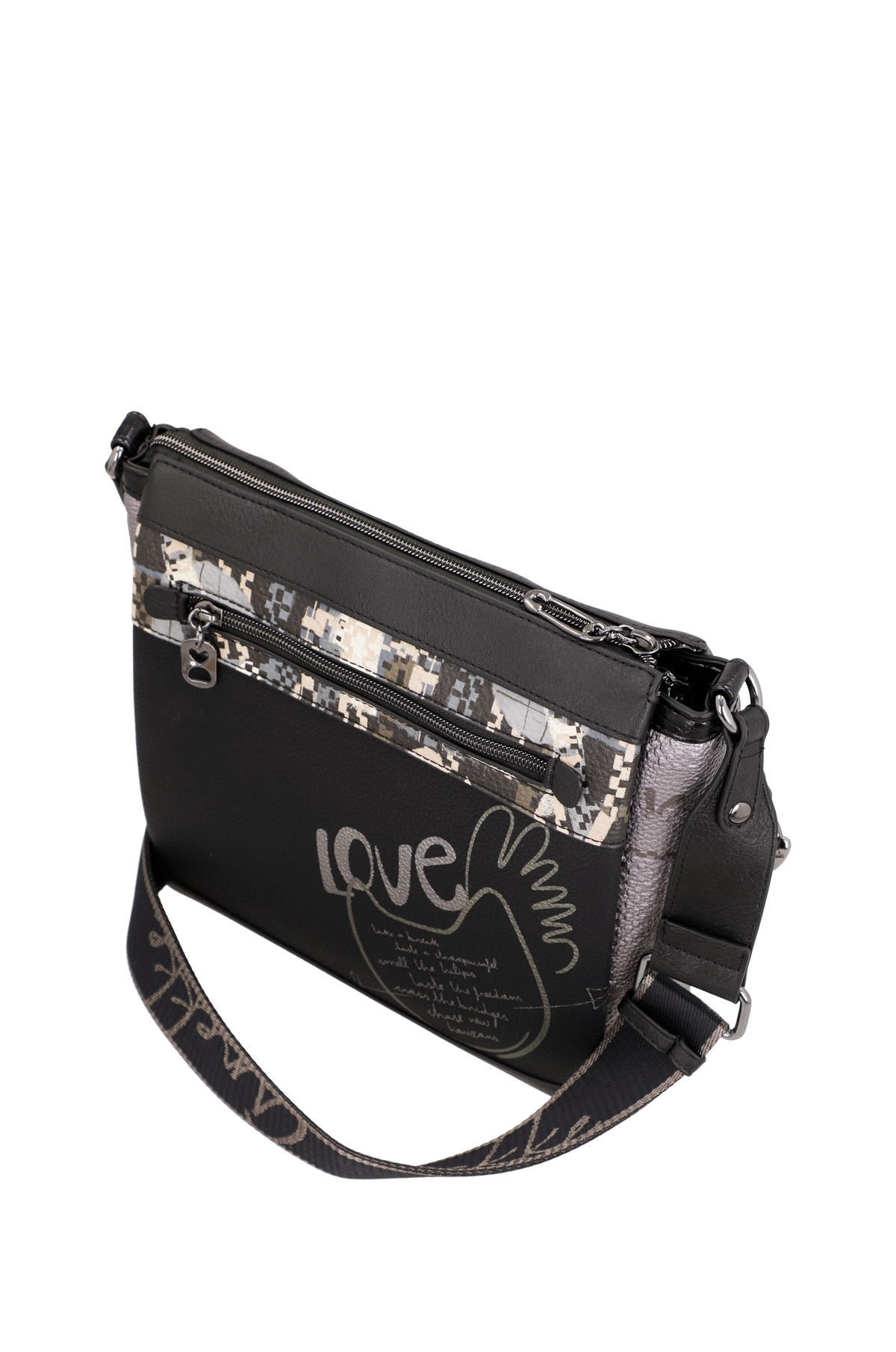 Anekke Iron 3 rekeszes crossbody táska
