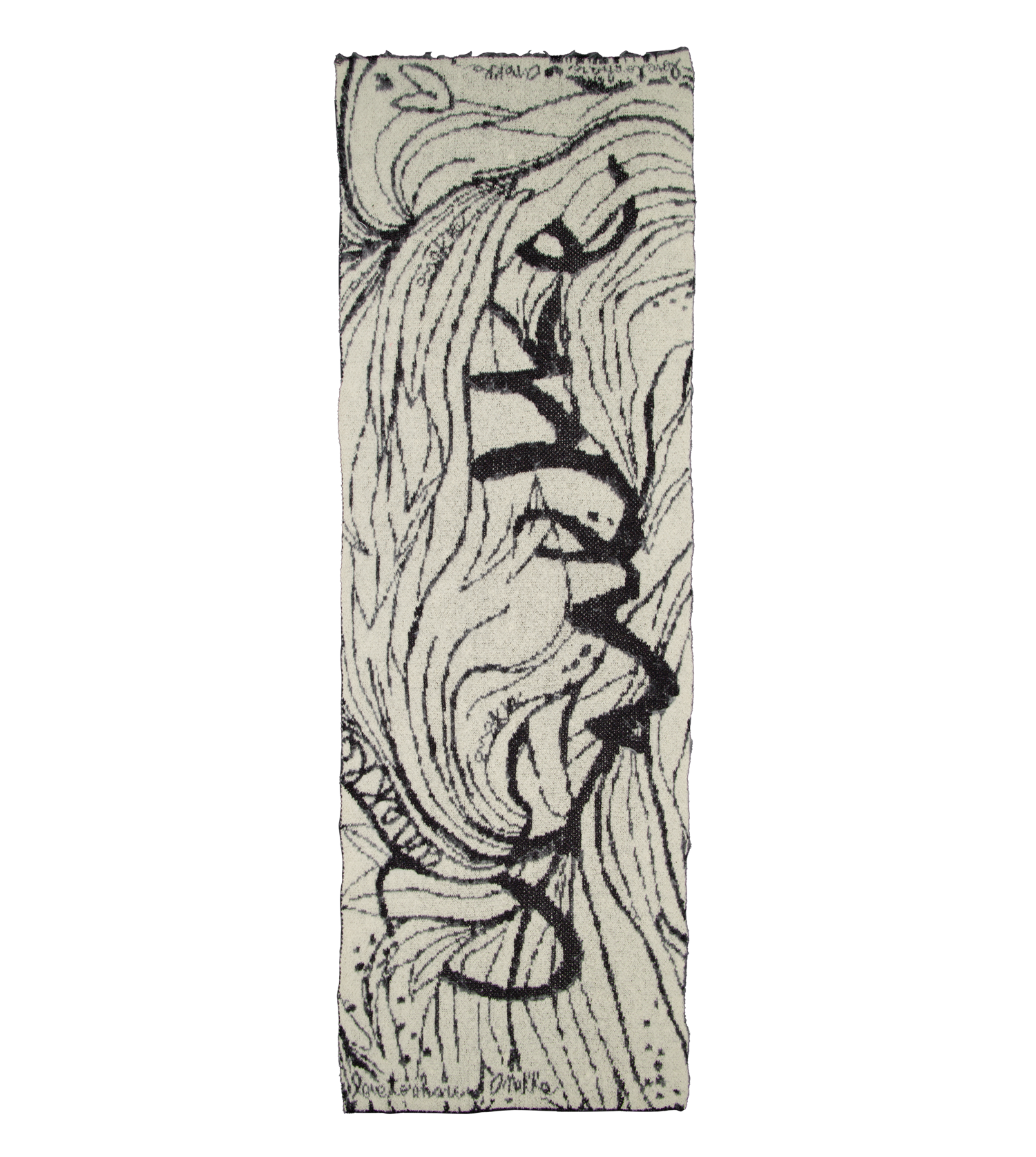 Anekke Dreamverse Fekete- fehér kötött sál - Dubniczki