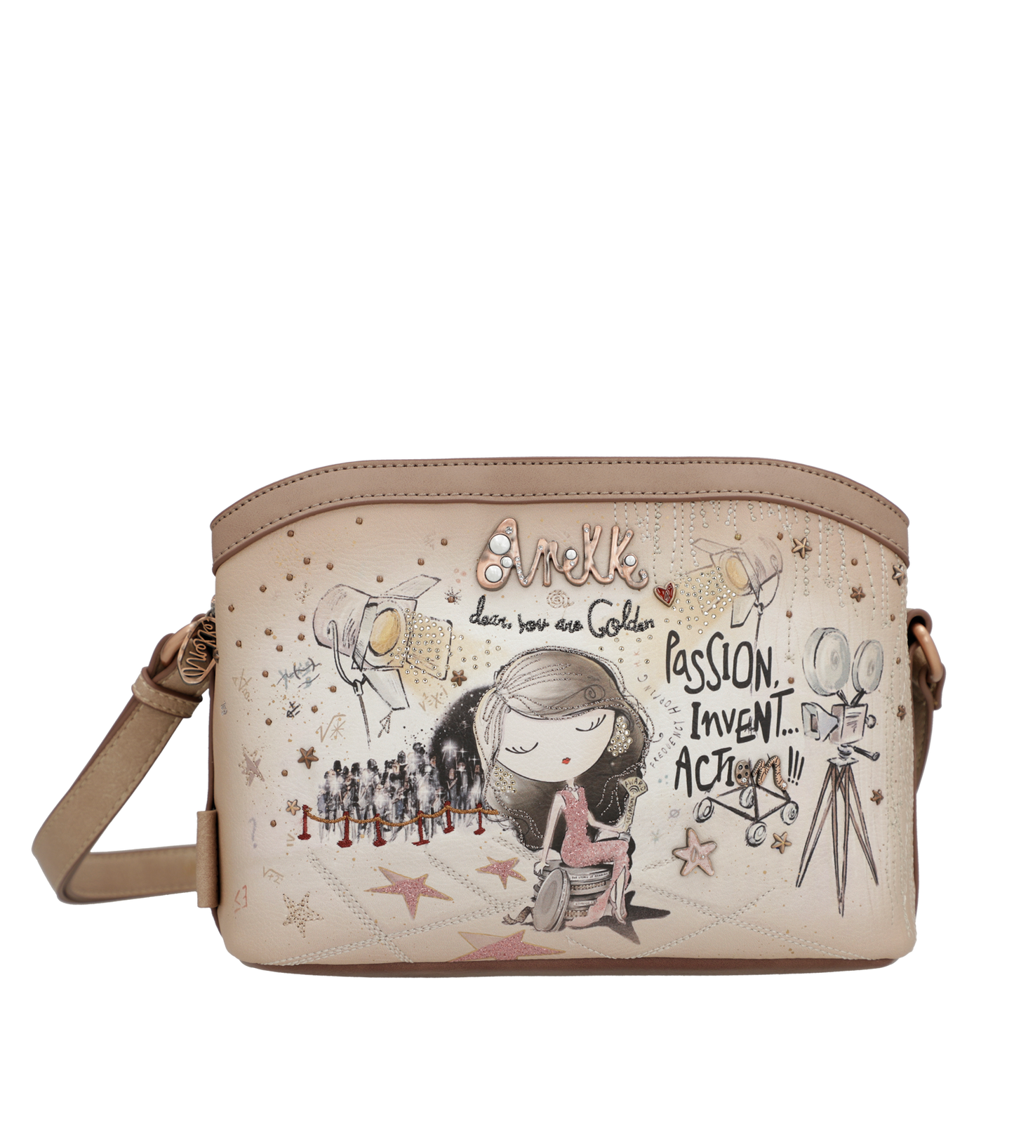 Anekke Hollywood 3 rekeszes crossbody táska - Dubniczki