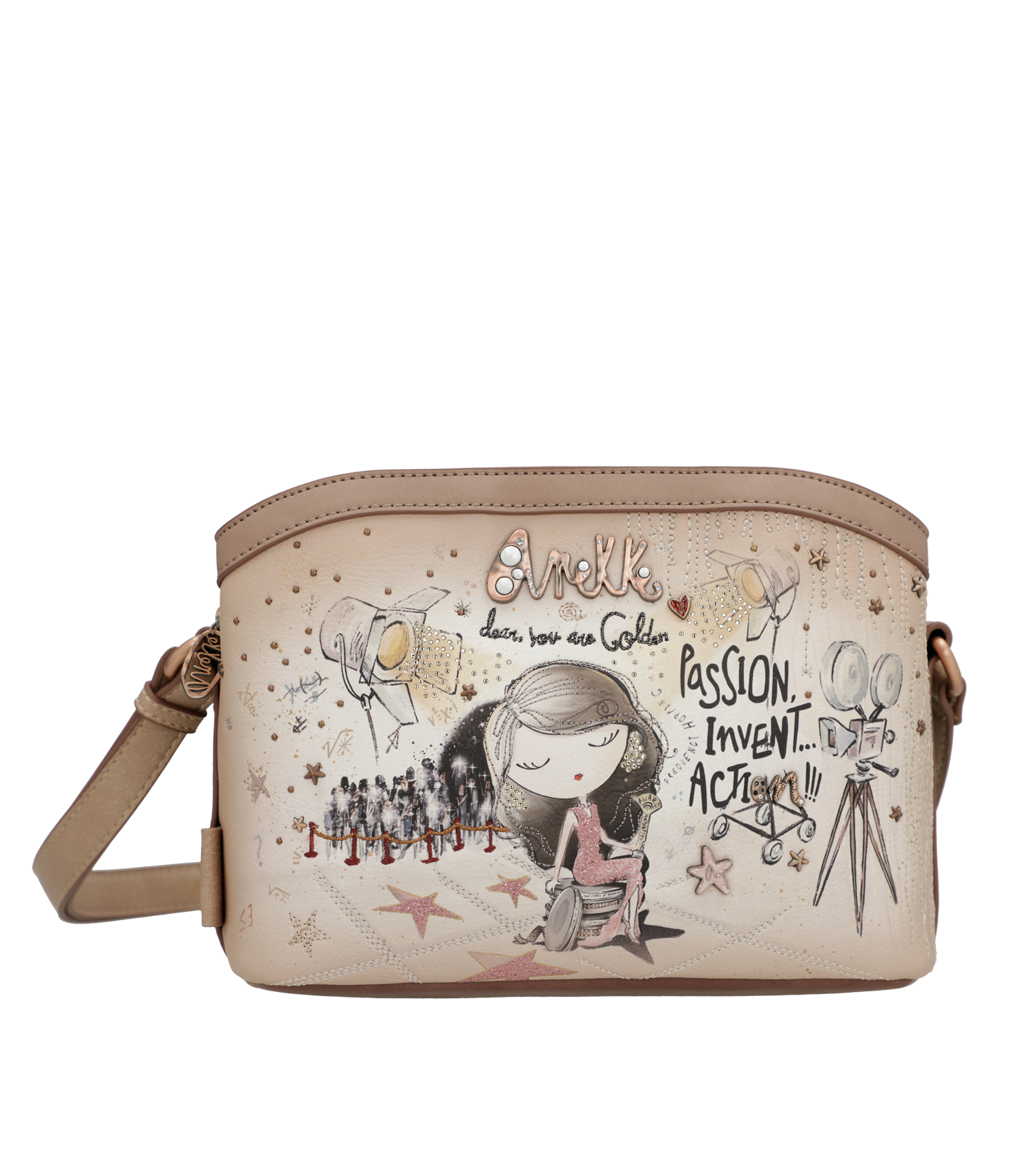 Anekke Hollywood 3 rekeszes crossbody táska - Dubniczki