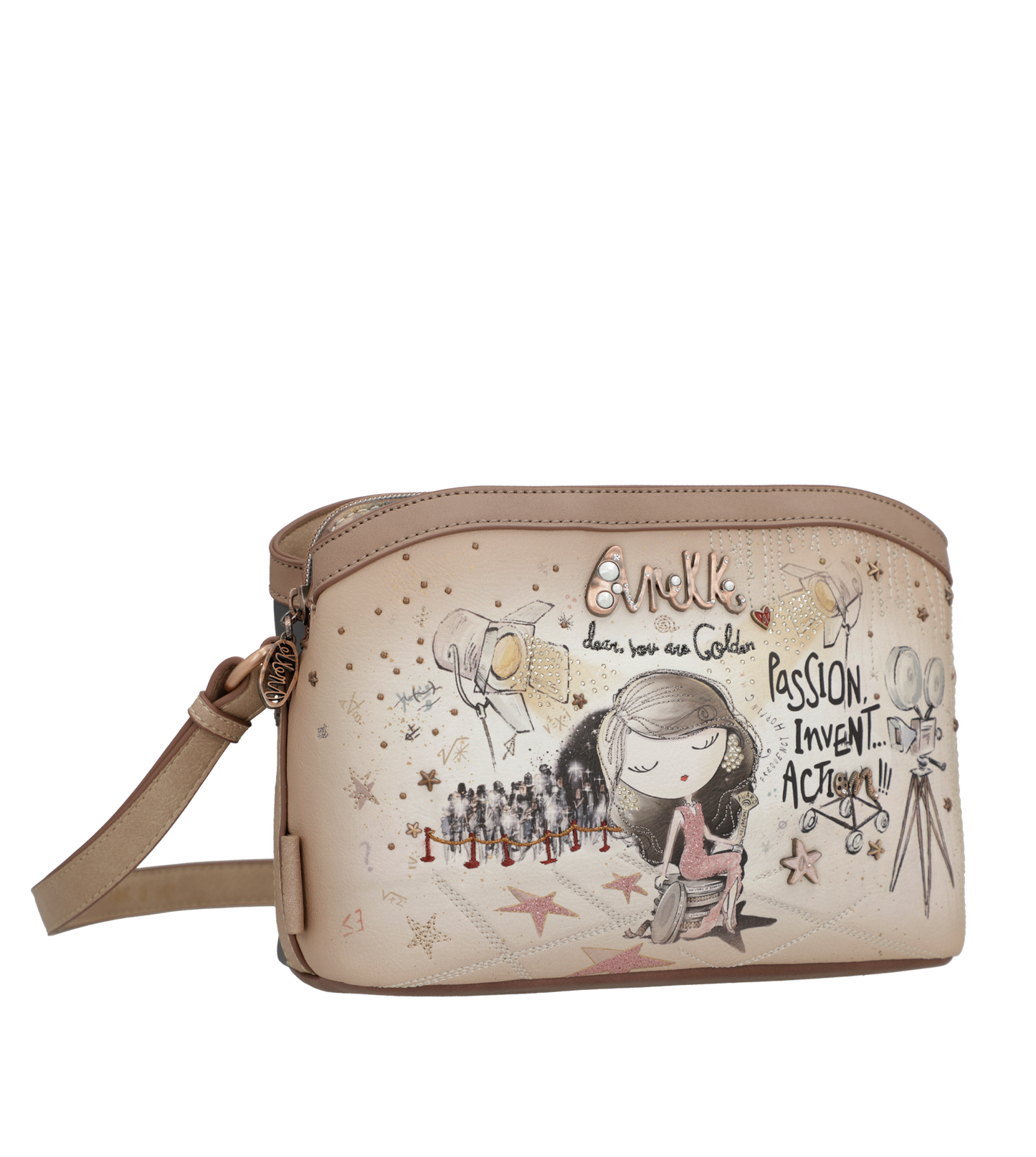 Anekke Hollywood 3 rekeszes crossbody táska - Dubniczki