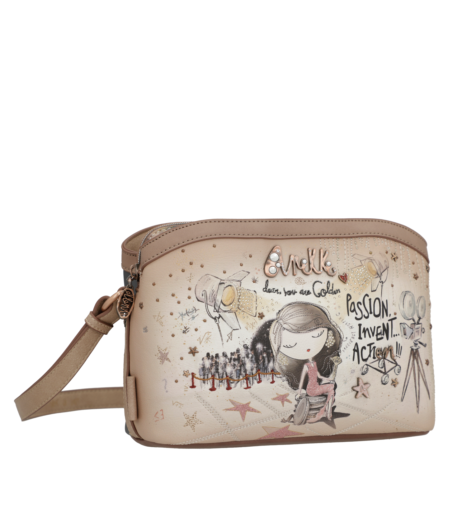 Anekke Hollywood 3 rekeszes crossbody táska - Dubniczki