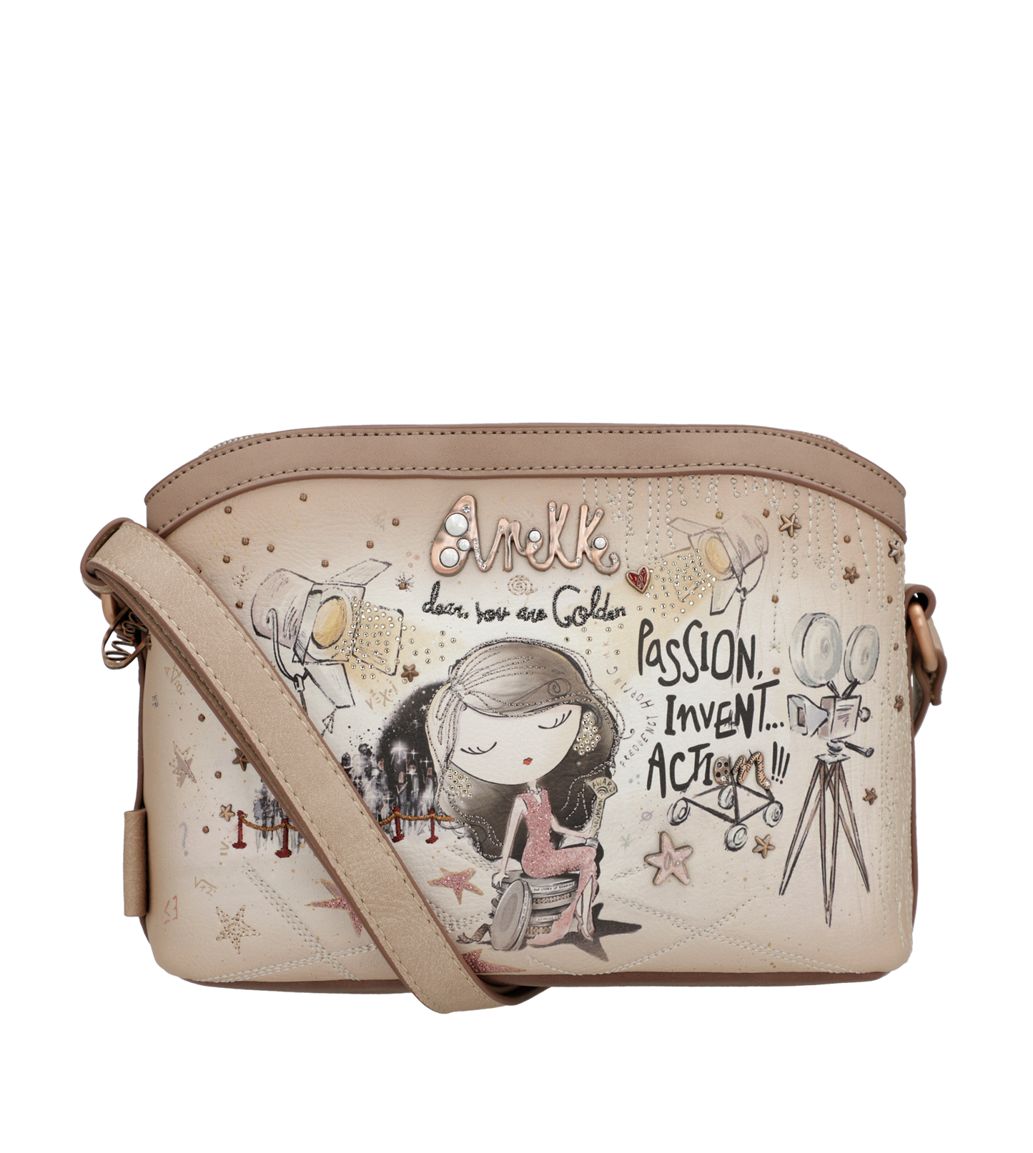 Anekke Hollywood 3 rekeszes crossbody táska - Dubniczki