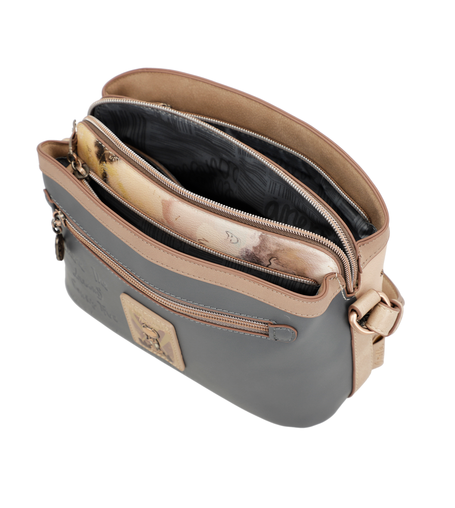 Anekke Hollywood 3 rekeszes crossbody táska - Dubniczki