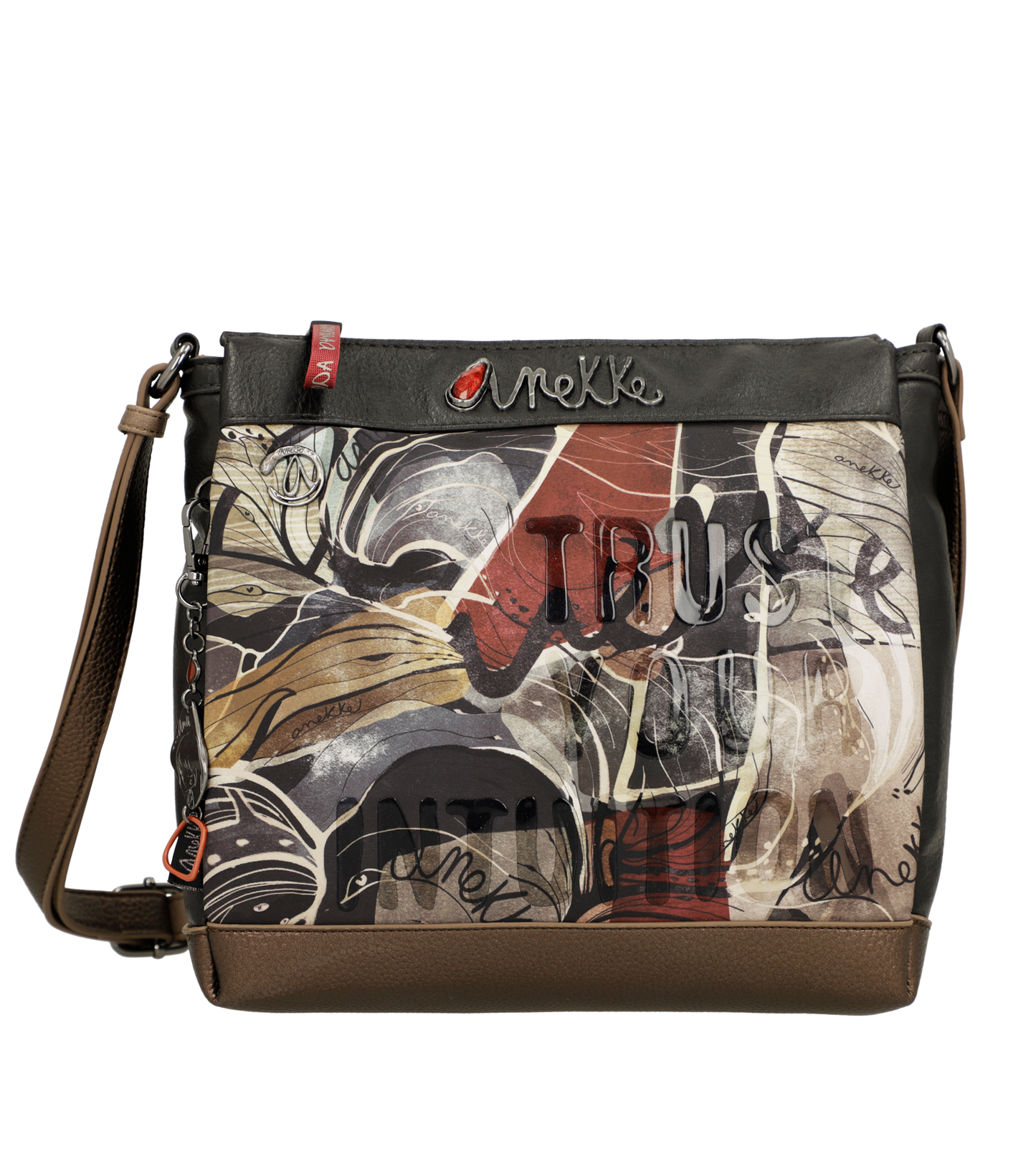 Anekke Nature Imaginary 3 rekeszes crossbody táska - Dubniczki