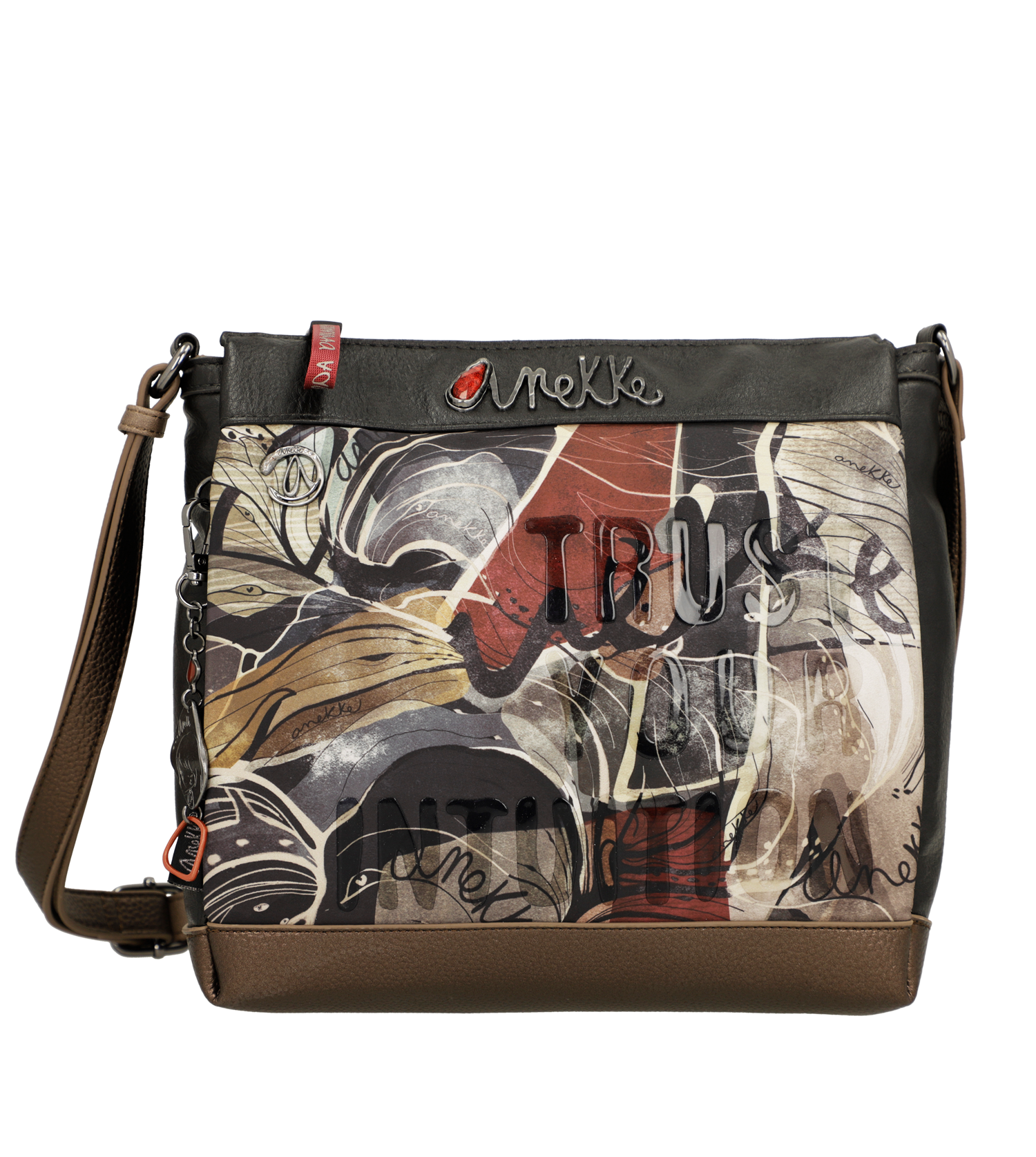Anekke Nature Imaginary 3 rekeszes crossbody táska - Dubniczki