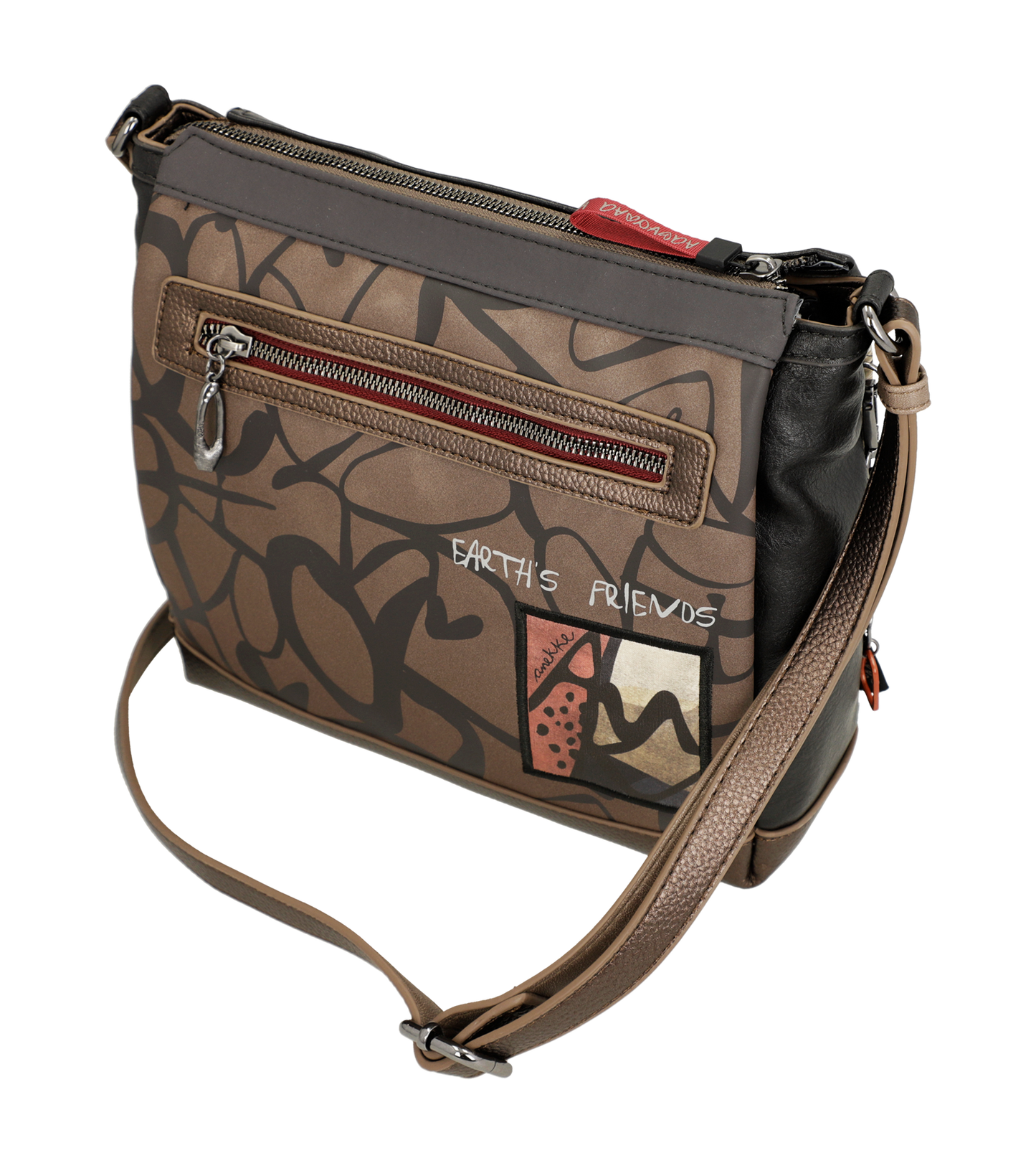 Anekke Nature Imaginary 3 rekeszes crossbody táska - Dubniczki