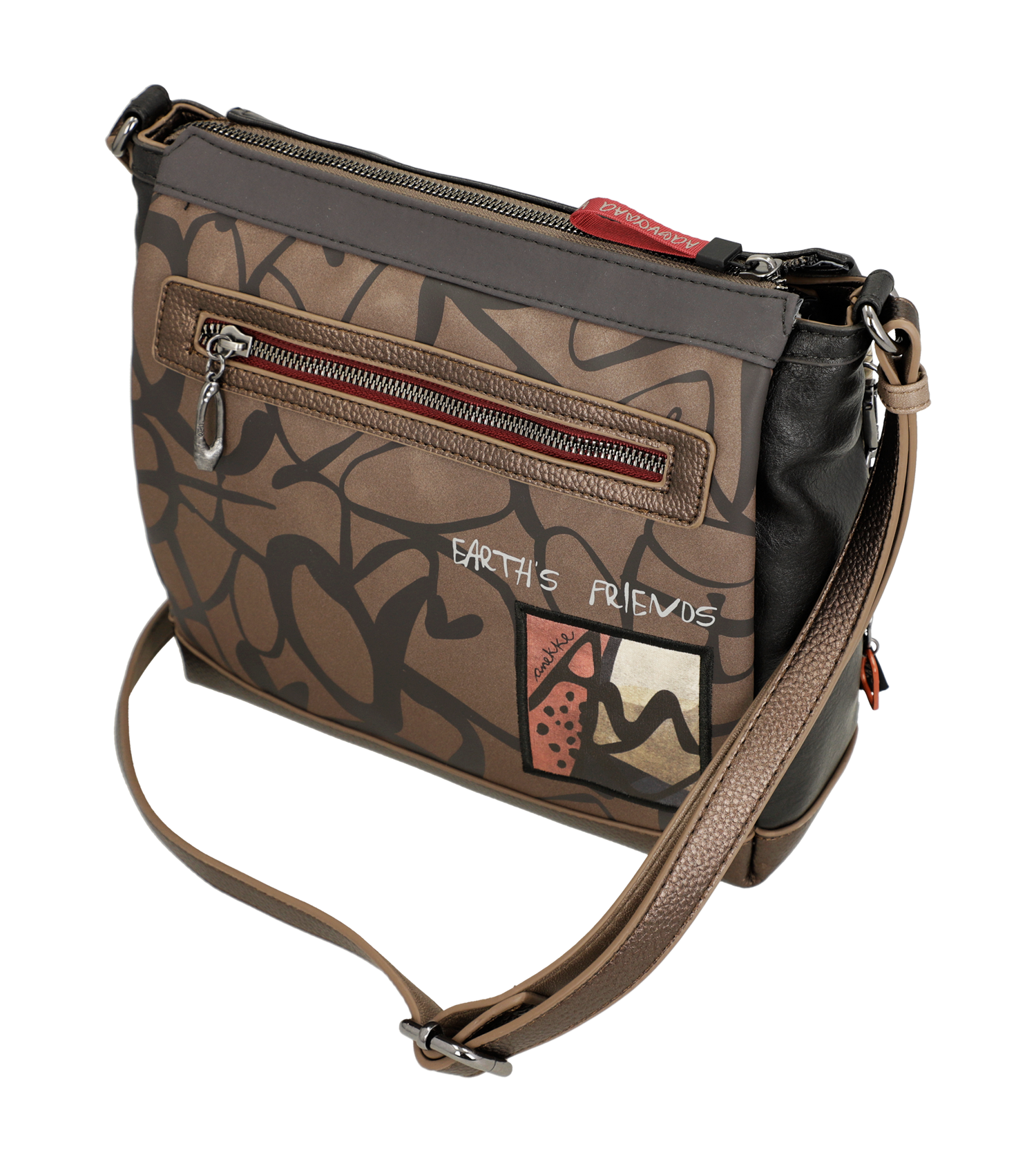 Anekke Nature Imaginary 3 rekeszes crossbody táska - Dubniczki
