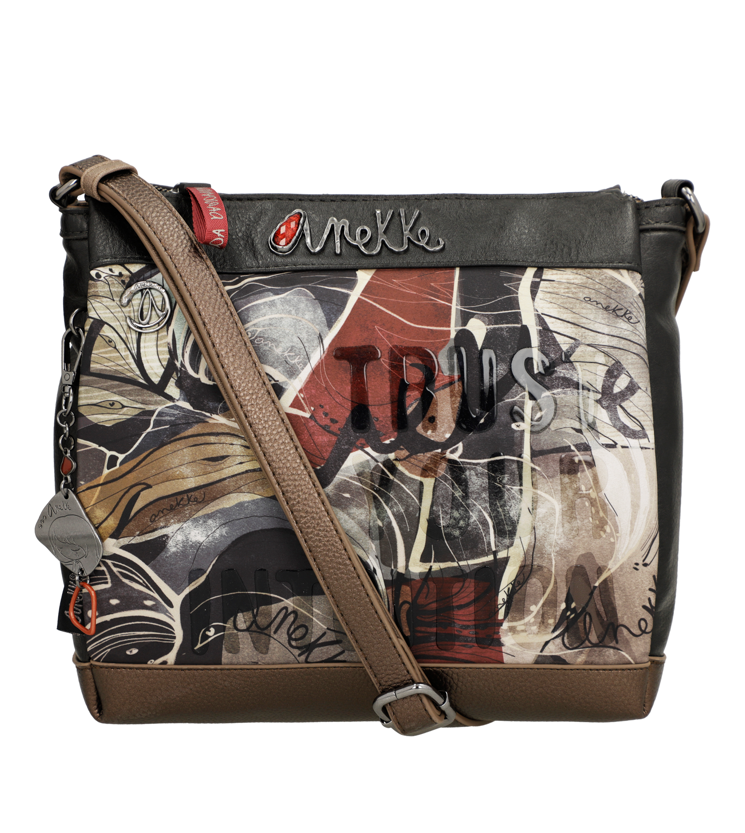 Anekke Nature Imaginary 3 rekeszes crossbody táska - Dubniczki