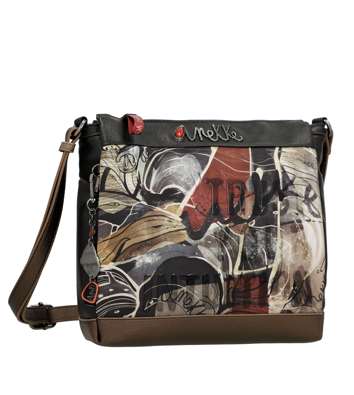 Anekke Nature Imaginary 3 rekeszes crossbody táska - Dubniczki