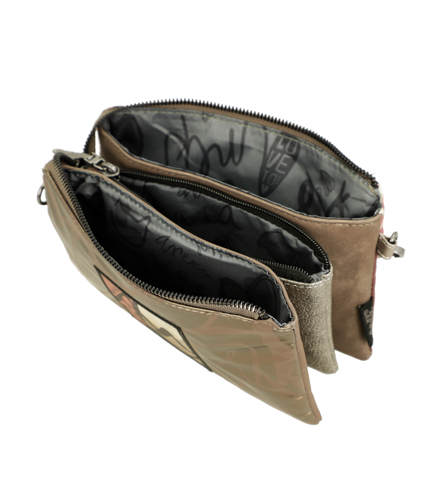Anekke Nature Imaginary 3 rekeszes crossbody táska - Dubniczki