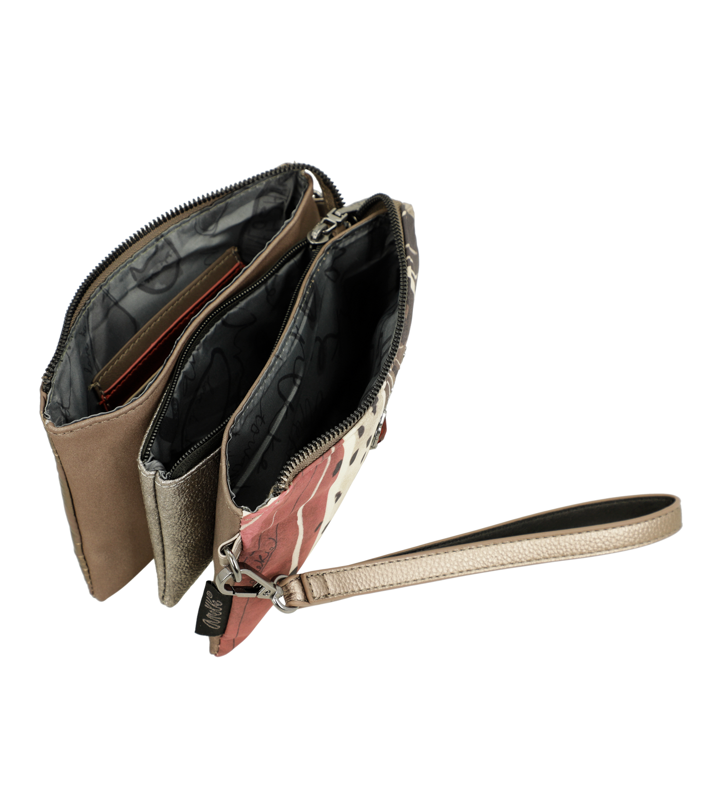 Anekke Nature Imaginary 3 rekeszes crossbody táska - Dubniczki