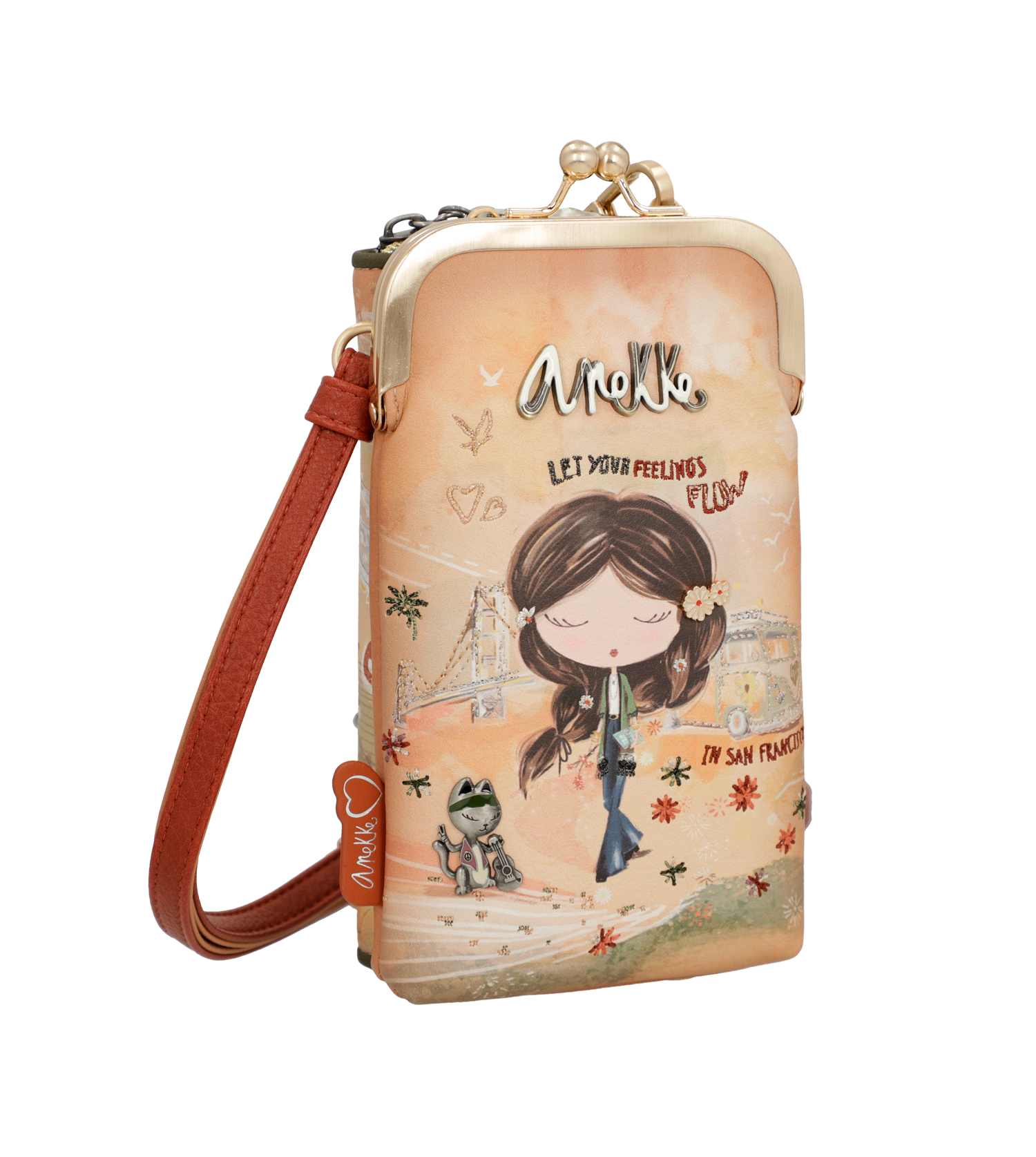 Anekke Peace & Love Camel mini 3 az 1-ben pénztárca táska - Dubniczki