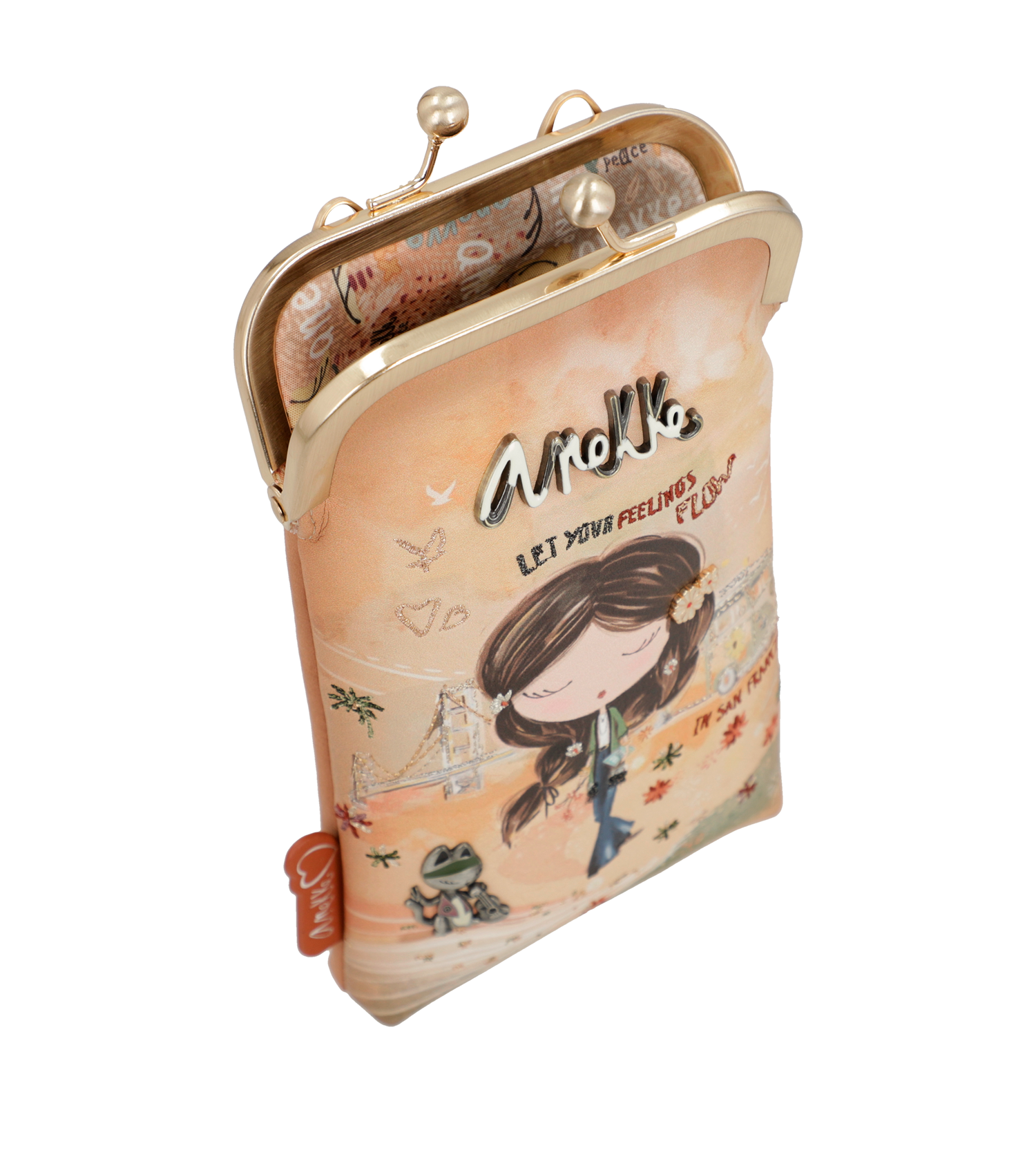 Anekke Peace & Love Camel mini 3 az 1-ben pénztárca táska - Dubniczki