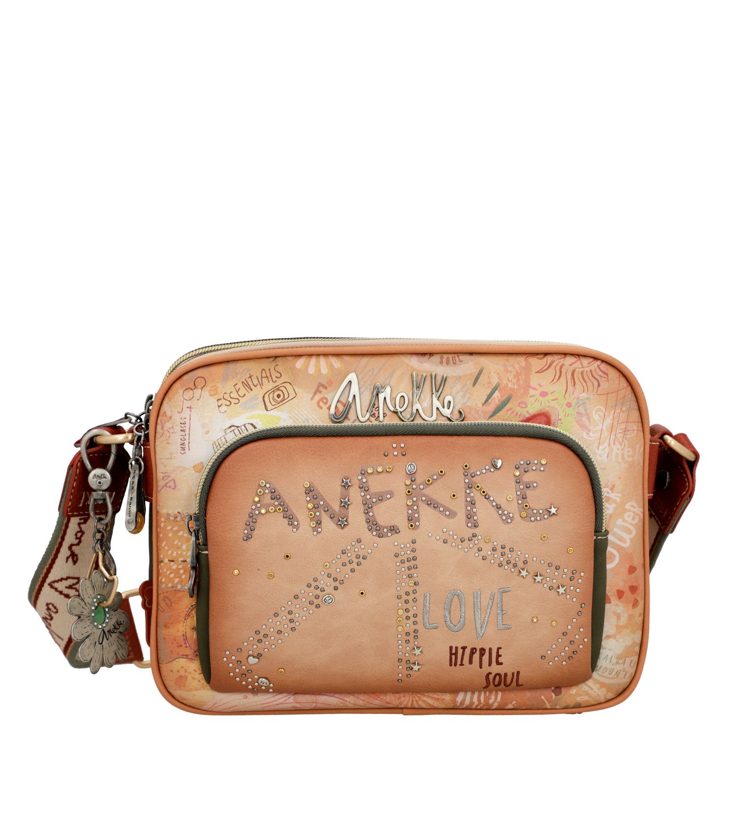 Anekke Peace & Love Flower crossbody táska - Dubniczki