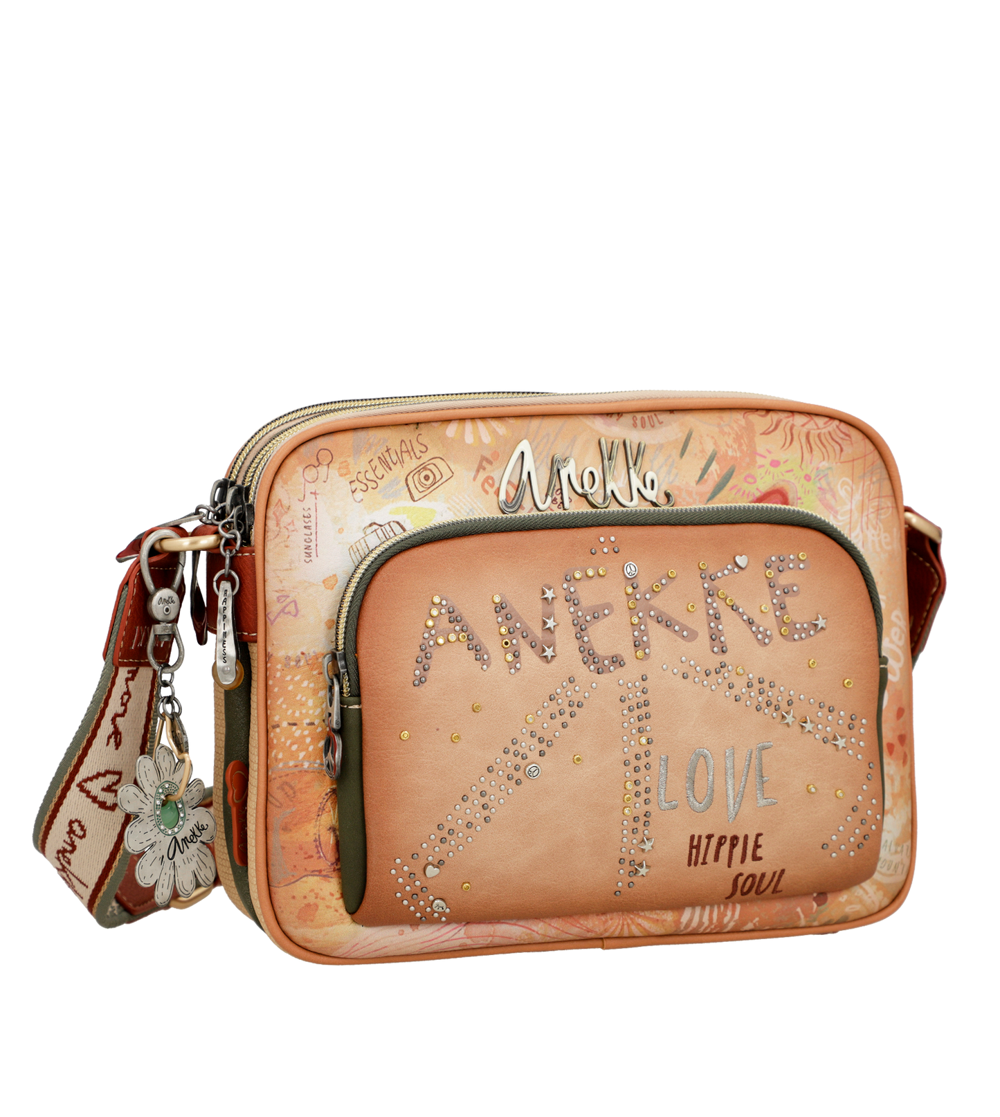 Anekke Peace & Love Flower crossbody táska - Dubniczki
