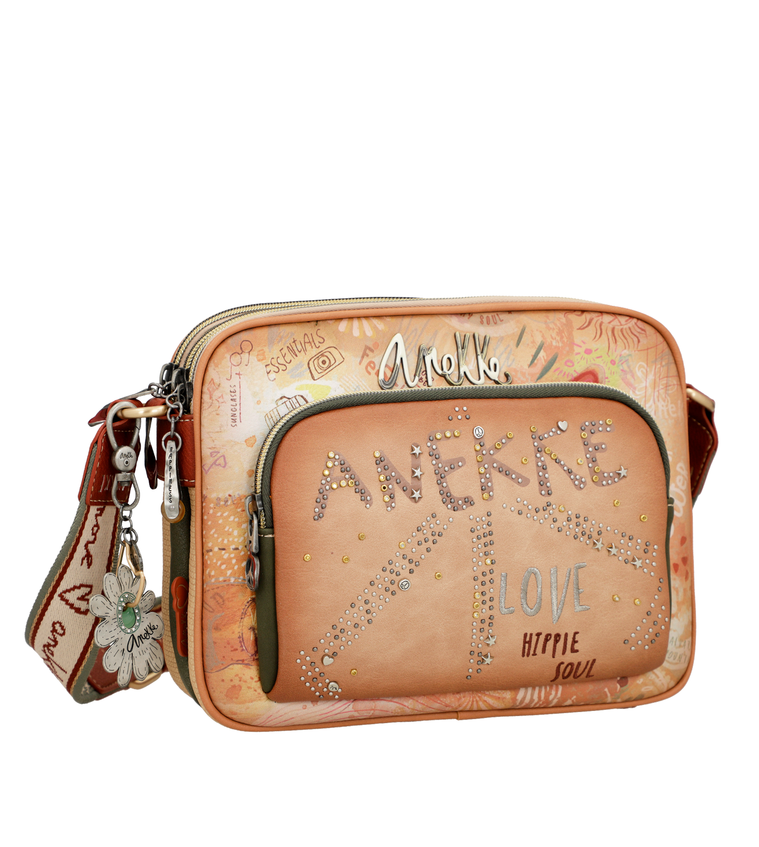 Anekke Peace & Love Flower crossbody táska - Dubniczki