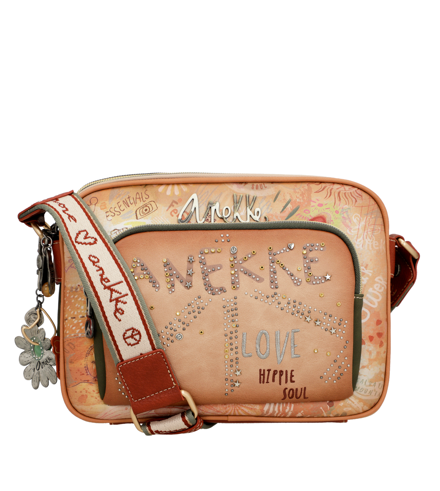 Anekke Peace & Love Flower crossbody táska - Dubniczki
