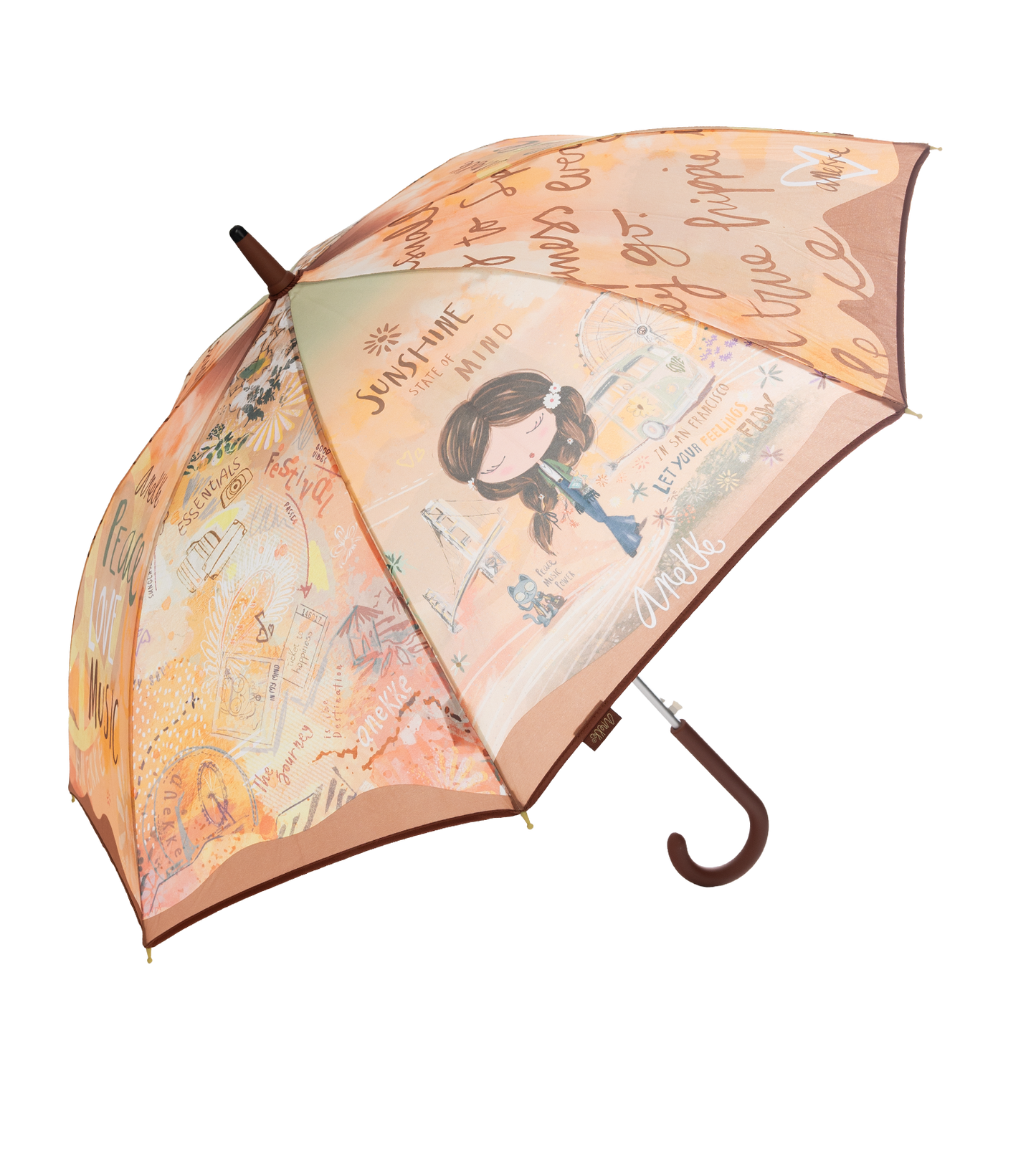 Anekke Peace & Love hosszú esernyő - Dubniczki