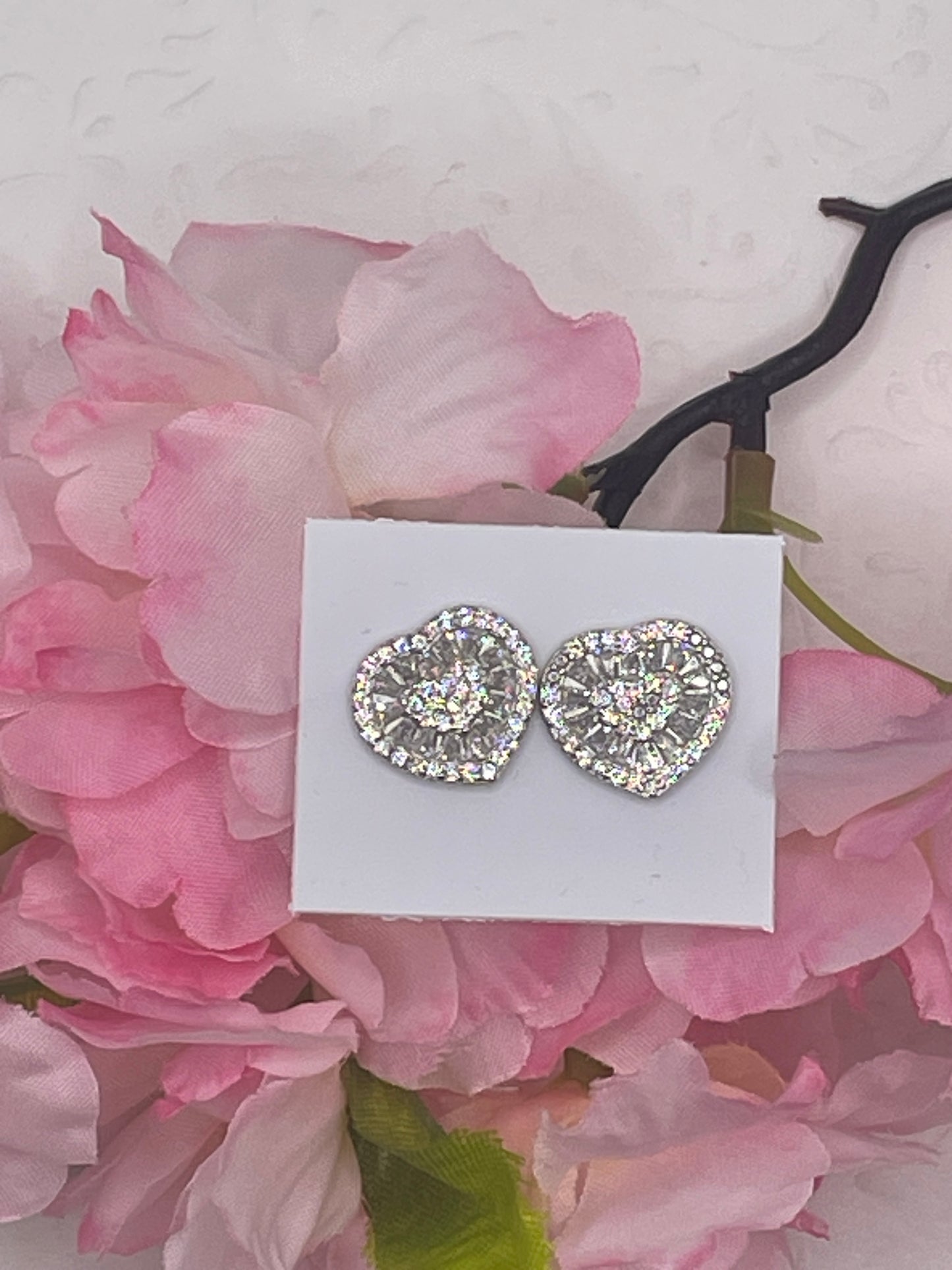 Ezüst cirkónia köves fülbevaló " Ragyogás"