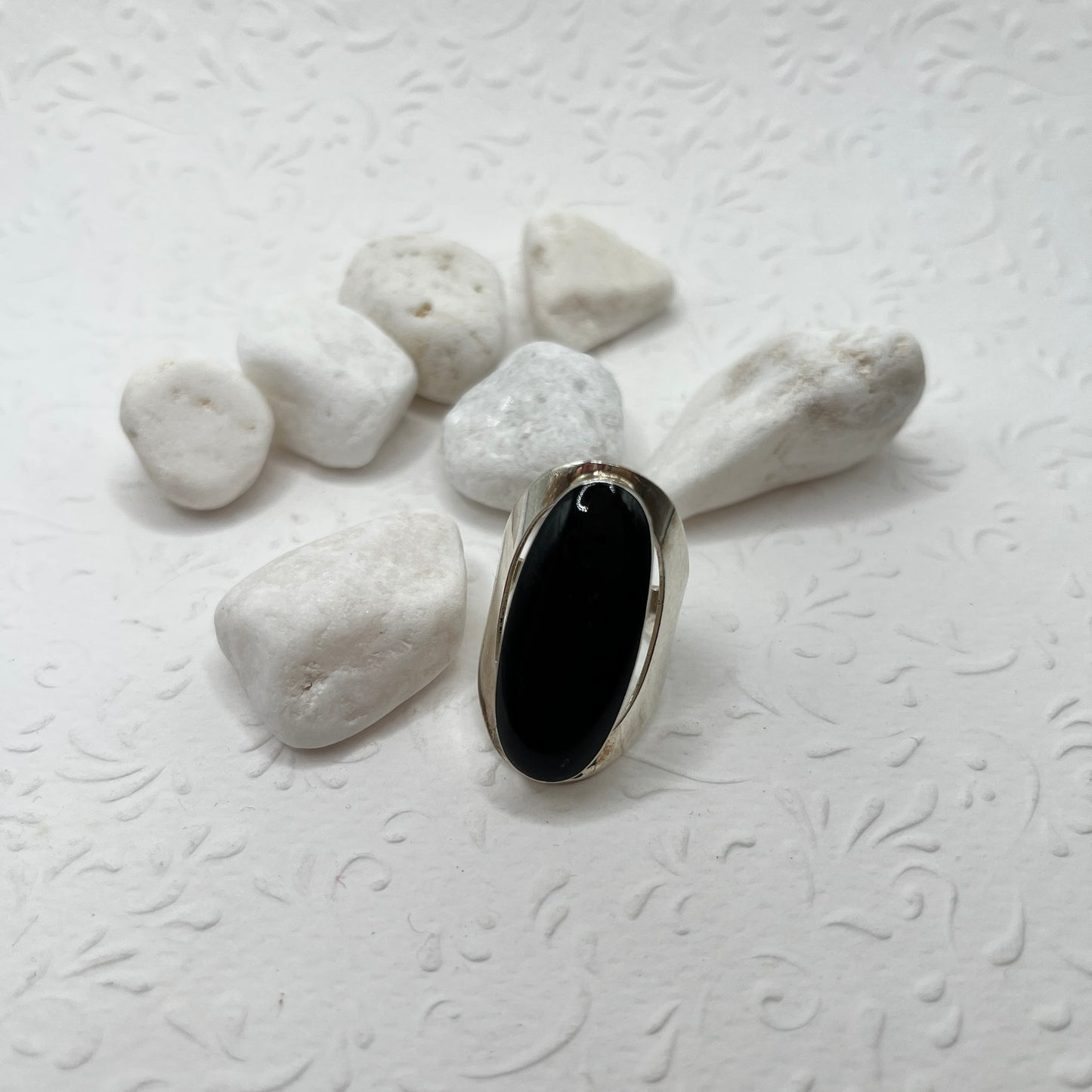 Ónix köves ezüst gyűrű