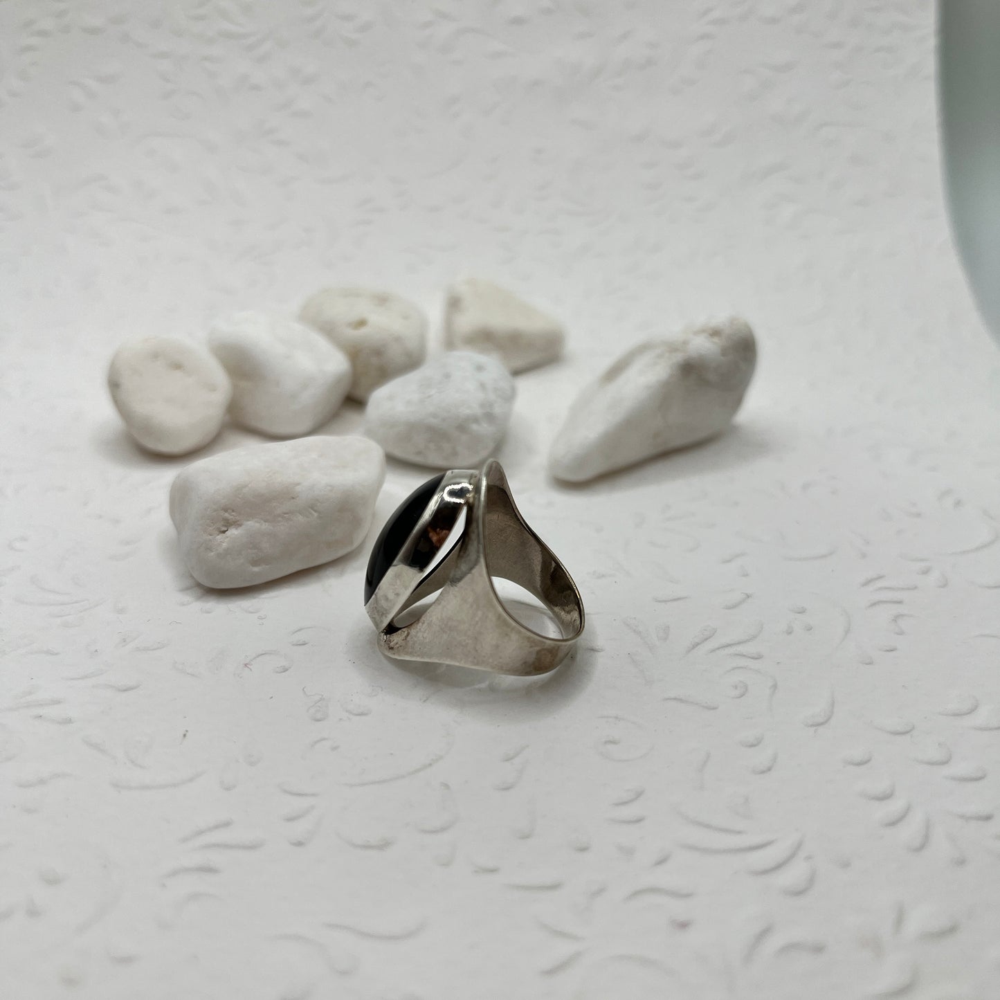 Ónix köves ezüst gyűrű