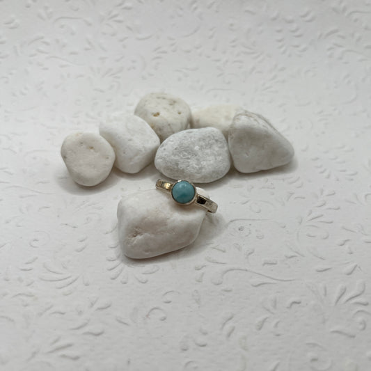 Larimar köves ezüst gyűrű