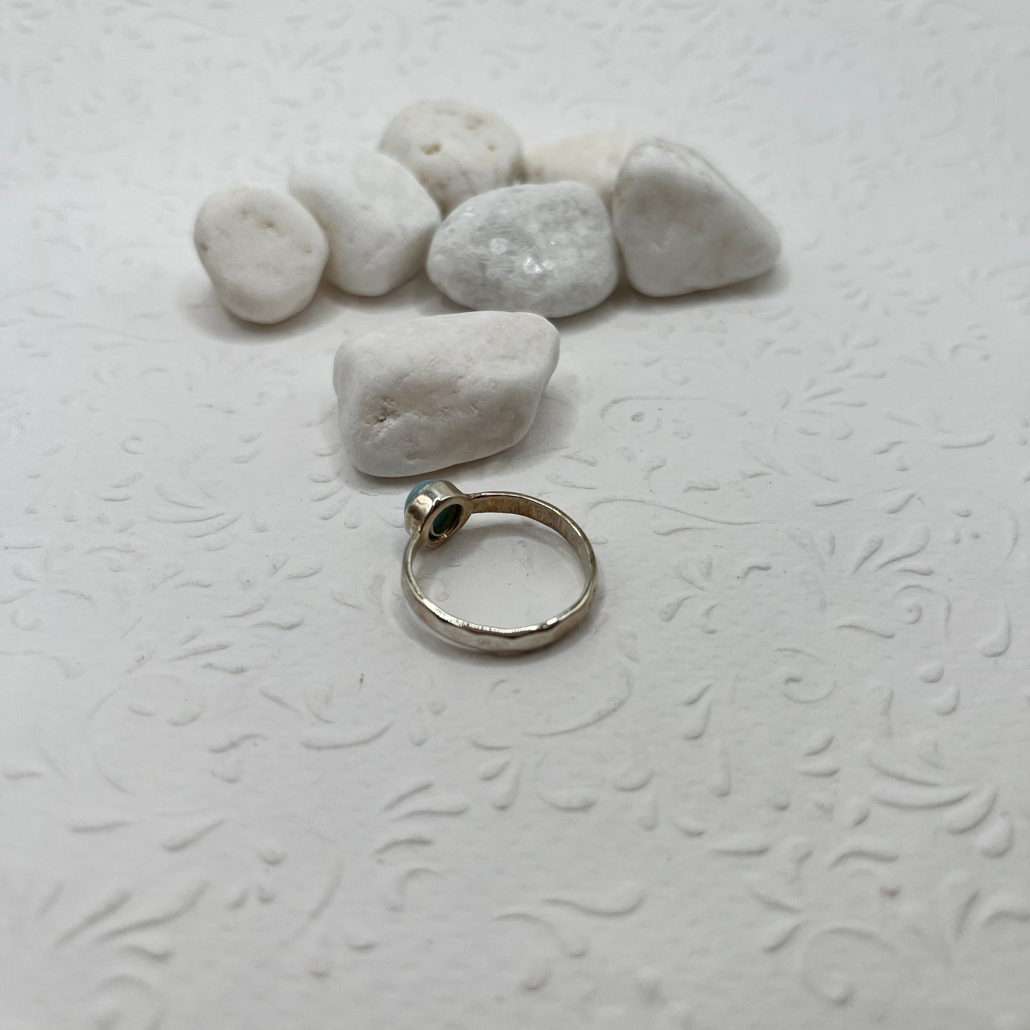 Larimar köves ezüst gyűrű